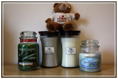   Bougies Yankee candle et Woodwick  