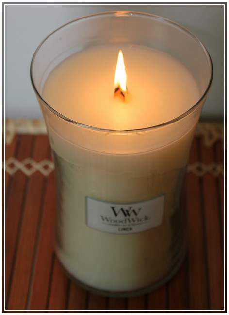  Bougie Linen de Woodwick 3 