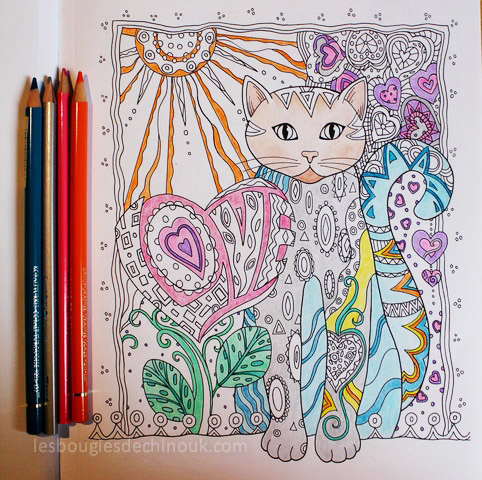 album coloriage creatives cats 