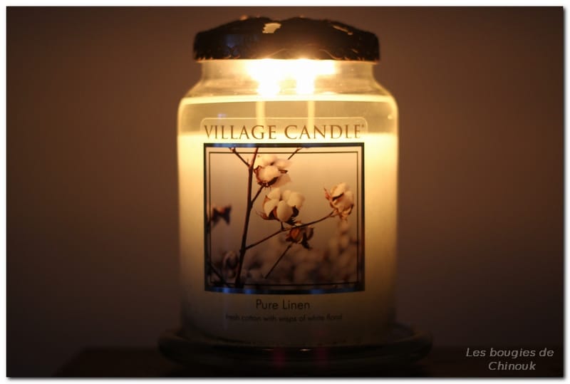 pure linen village candle