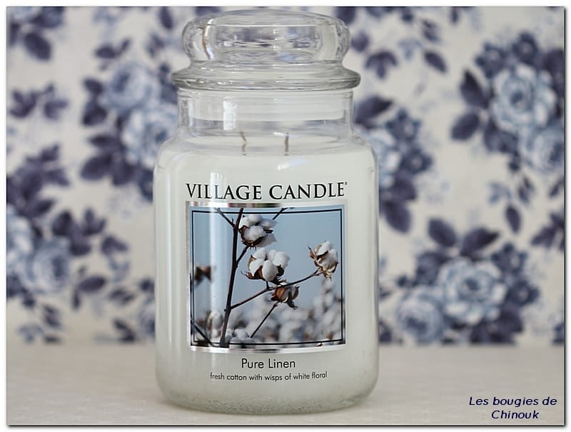 pure linen village candle